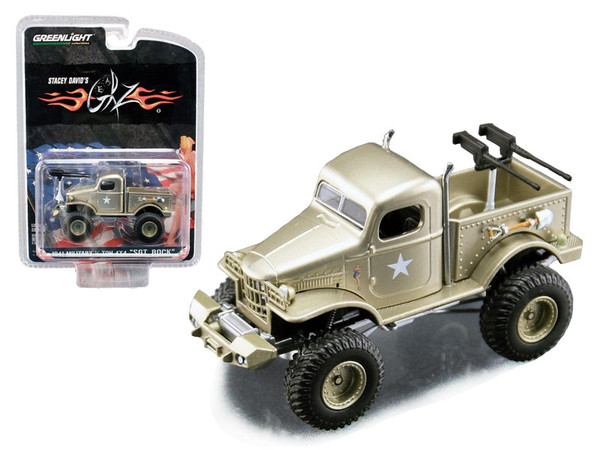 Stacey David"'S Sargeant Rock 1941 Military Dodge 1/2 Ton 4X4 Pick Up Truck 1/64 Diecast Model By Acme/ Greenlight (Pack Of 2) 51013