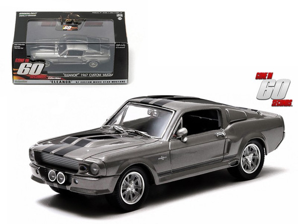 1967 Ford Shelby Mustang Gt500 "Eleanor" "Gone In Sixty Seconds" Movie (2000) 1/43 Diecast Car Model By Greenlight (Pack Of 2) 86411