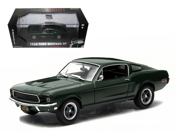 1968 Ford Mustang Gt Fastback Green (Steve Mcqueen) "Bullitt" (1968) Movie 1/43 Diecast Model Car By Greenlight (Pack Of 2) 86431