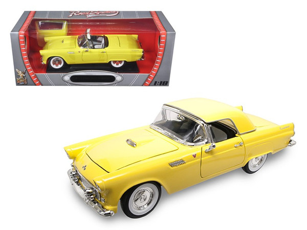 1955 Ford Thunderbird Yellow 1/18 Diecast Model Car by Road Signature 92068y