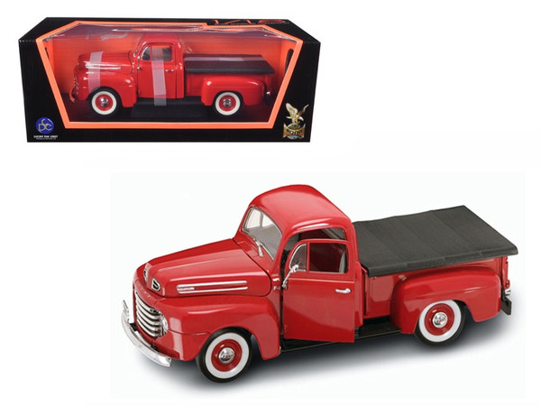 1948 Ford F1 Pickup Truck Red 1/18 Diecast Model Car by Road Signature 92218r
