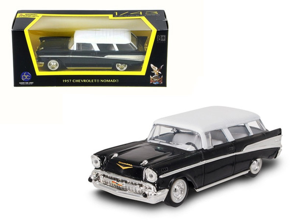 1957 Chevrolet Nomad Black 1/43 Diecast Model Car By Road Signature (Pack Of 2) 94203BK