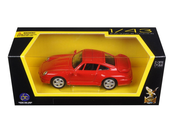 1996 Porsche 911 Turbo Red 1/43 Diecast Model Car By Road Signature (Pack Of 2) 94219R