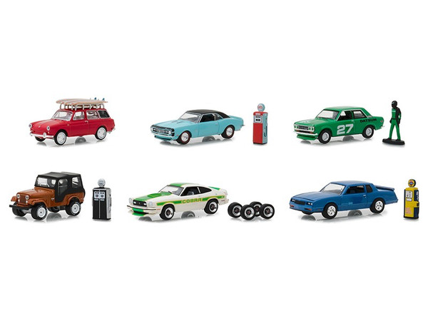 "The Hobby Shop" Series 5 Set of 6 Cars 1/64 Diecast Models by Greenlight 97050SET