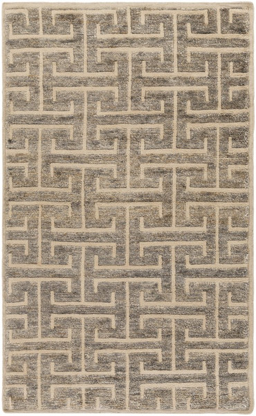 Surya Papyrus Hand Knotted Gray Rug PPY-4907 - 3'3" x 5'3"