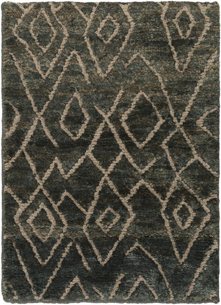 Surya Papyrus Hand Knotted Green Rug PPY-4909 - 3'3" x 5'3"