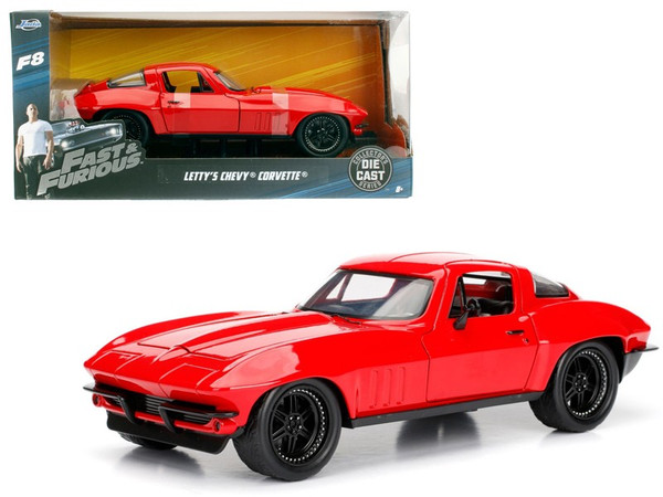 Letty"'S Chevrolet Corvette Fast & Furious F8 "The Fate Of The Furious" Movie 1/24 Diecast Model Car By Jada (Pack Of 2) 98298