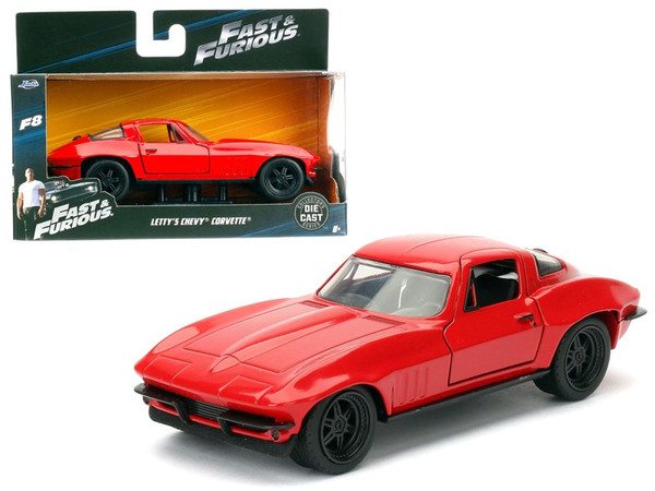 Letty"'S Chevrolet Corvette Fast & Furious F8 "The Fate Of The Furious" Movie 1/32 Diecast Model Car By Jada (Pack Of 3) 98306