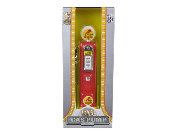 Roar Gilmore Gasoline Vintage Gas Pump Digital 1/18 Diecast Replica By Road Signature (Pack Of 3) 98731