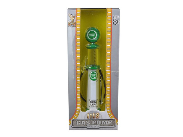 Quaker State Gasoline Vintage Gas Pump Cylinder 1/18 Diecast Replica By Road Signature (Pack Of 3) 98802