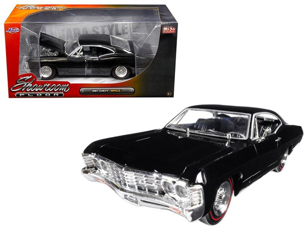 1967 Chevrolet Impala Black "Showroom Floor" 1/24 Diecast Model Car by Jada 98910