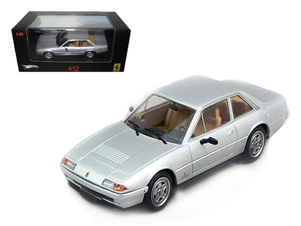 Ferrari 412 Silver Limited Edition Elite 1/43 Diecast Model Car by Hotwheels N5597