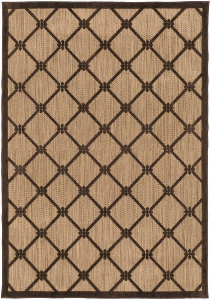 Surya Portera Machine Made Brown Rug PRT-1025 - 3'9" x 5'8"