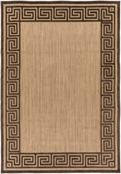 Surya Portera Machine Made Brown Rug PRT-1030 - 3'9" x 5'8"