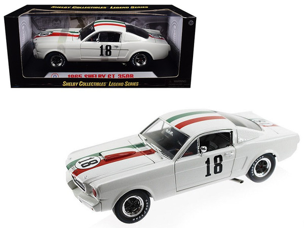 1965 Ford Shelby Mustang GT350R #18 Mexico 1/18 Diecast Car Model by Shelby Collectibles SC357