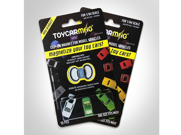 10Pc Clip-On Magnets Clip And Display 1/64 Scale Model Cars By Toyscarmag (Pack Of 3) TCM43069