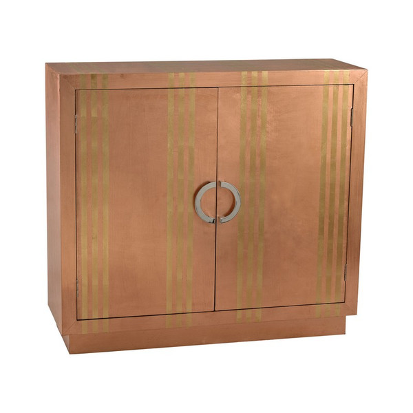 Dimond Home Gold Stripe Copper Cabinet 3100-009