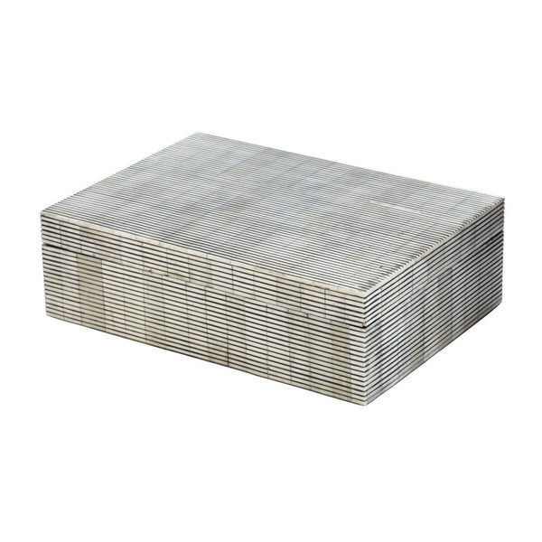 Dimond Home Pin Stripe Bone Box - Large 344057