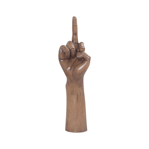 Dimond Home Hand Four Sculpture - Weathered Mahogany 7011-943