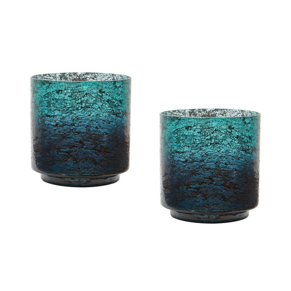 Dimond Home Emerald Ombre Hurricane- Set Of 2 876028/S2