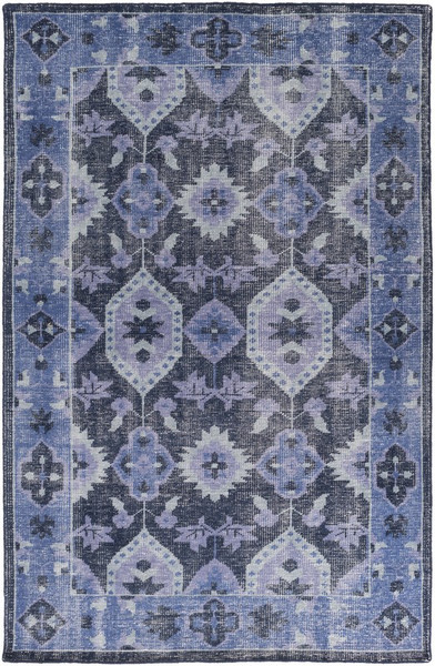 Surya Pazar Hand Knotted Blue Rug PZR-6000 - 3'6" x 5'6"
