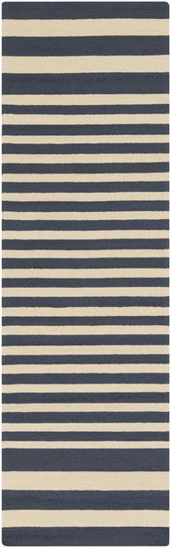 Surya Rain Hand Hooked Blue Rug RAI-1155 - 2'6" x 8'