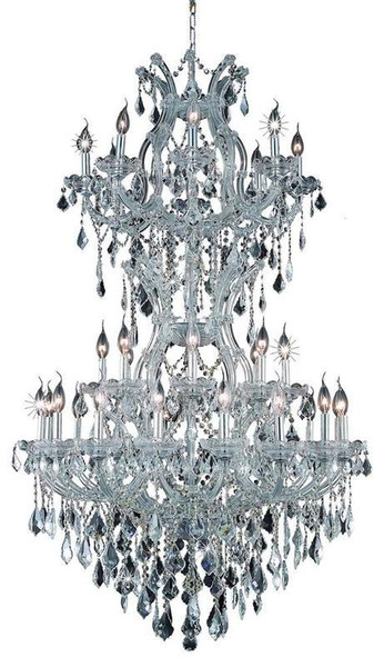 Elegant Maria Theresa 34 Light Chrome Chandelier Clear Spectra® Swarovski® Crystal 2800D36SC/SA