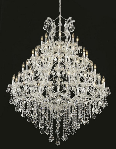 Elegant Maria Theresa 49 Light Chrome Chandelier Clear Spectra® Swarovski® Crystal 2800G46C/SA