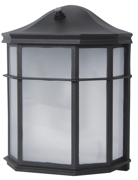 Elegant Led Outdoor Wall Lantern, 3000K, 120°, Cri80, Etl, Es, 9W, 50000Hrs, Lm500, W/Photocell, Frosted Acrylic Lens, Non-Dimmable, Wet Location, 5 Years Warranty, Input Voltage 120V, Black OD3300