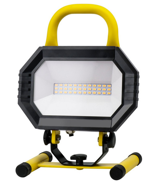 Elegant Led Portable Work Light, 4000K, 102°, Cri80, Ul, 15W, 100W Equivalent, 35000Hrs, Lm1000, Non-Dimmable, 3 Years Warranty,Input Voltage 120V, Yellow PWL5001Y