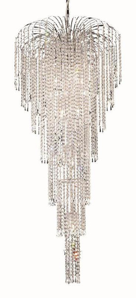 Elegant Falls 11 Light Chrome Chandelier Clear Spectra® Swarovski® Crystal V6801G25C/SA