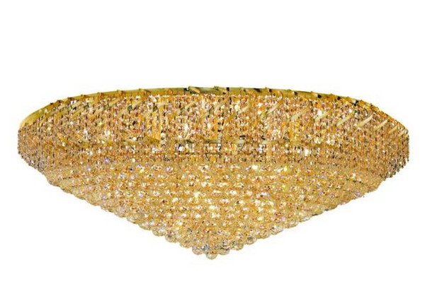 Elegant Belenus 36 Light Gold Flush Mount Clear Spectra® Swarovski® Crystal VECA1F48G/SA