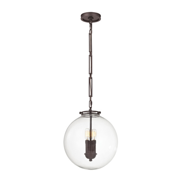 Elk Gramercy 1 Light Pendant In Oil Rubbed Bronze 16372/3