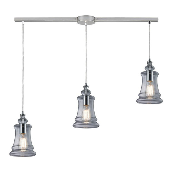 Elk Menlow Park 3 Light Pendant In Polished Chrome 60052-3L