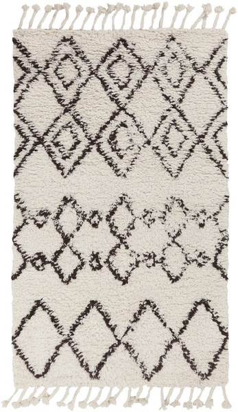 Surya Sherpa Hand Woven White Rug SHP-8000 - 5' x 7'6"