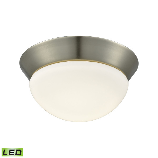 Elk Contours 1 Light Led Flush Mount In Satin Nickel - Small FML7125-10-16M