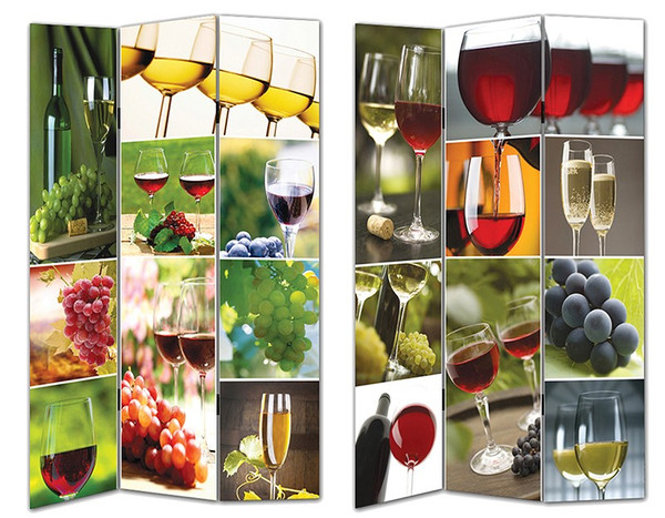 EN26027 Essential Room Divider Wine - Pack Of 2