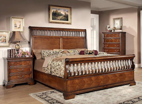 Fairfax Brown Complete Eastern King Bed 9350-K-Bed