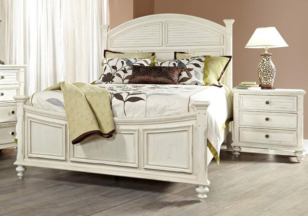 Fairfax White Complete Queen Bed 9501-Q-Bed