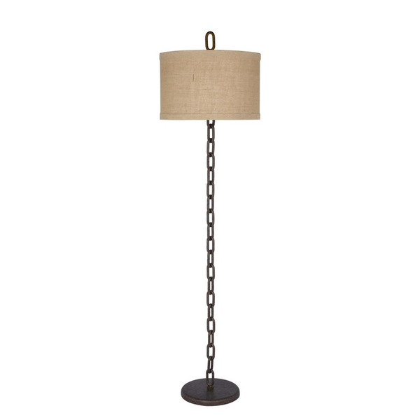 1478 Fangio 65 Inch Metal Chain Table Lamp In Brown Finish