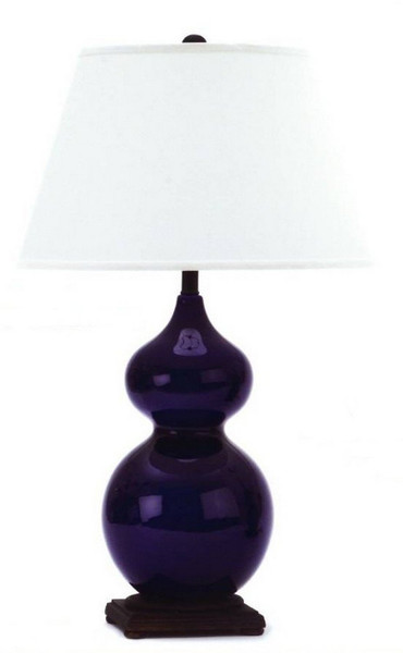 797 Fangio Ceramic Table Lamp With Base In Royal Blue Finish
