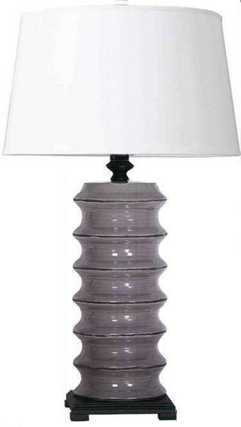 8445 Fangio 2475 Inch Ceramic Table Lamp With Base With Gauntlet Grey