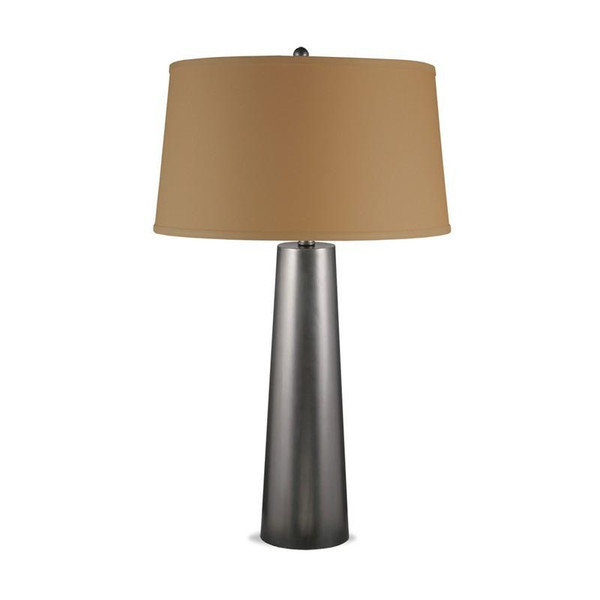 QT-1598 Fangio 30 Inch Bronze Tapered Column Metal Table Lamp