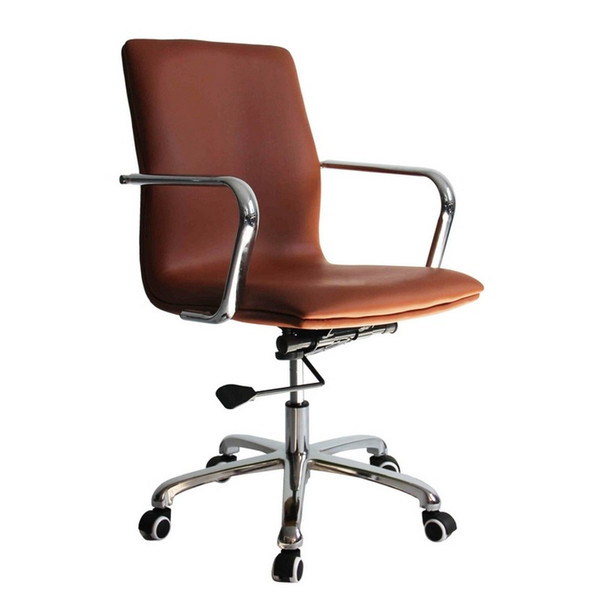 Brown Confreto Conference Office Chair With Mid Back FMI10170-LIGHT BROWN