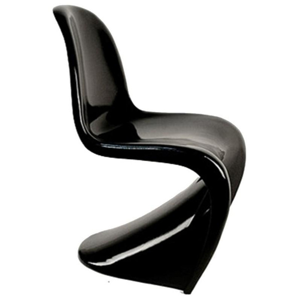 S Chair - Black FMI1165 by Fine Mod Imports