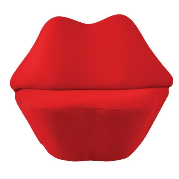 Lip Kiss Chair - Red FMI4016 by Fine Mod Imports