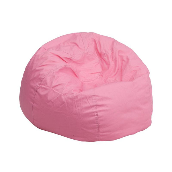 Small Solid Light Pink Kids Bean Bag Chair DG-BEAN-SMALL-SOLID-PK-GG