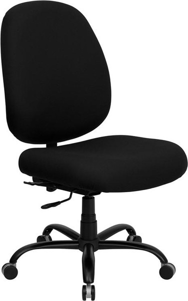 Hercules 400lb Cap. Big & Tall Black Office Chair w/WxWL-715MG-BK-GG