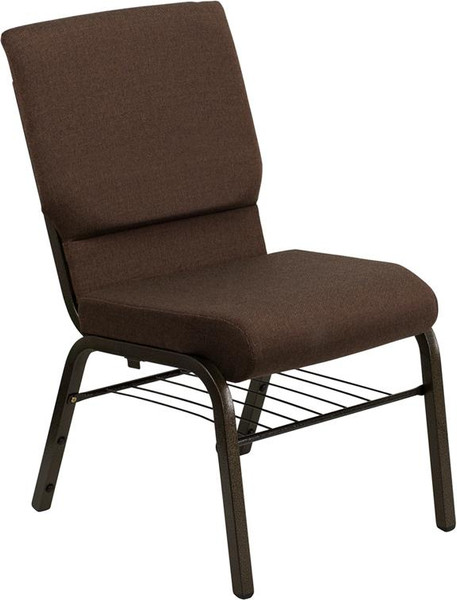 Hercules 18.5 Church Chair w/4.25" Book Rack-XU-CH-60096-BN-BAS-GG
