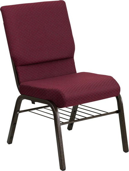 Hercules 18.5 Burgundy Church Chair XU-CH-60096-BYXY56-BAS-GG